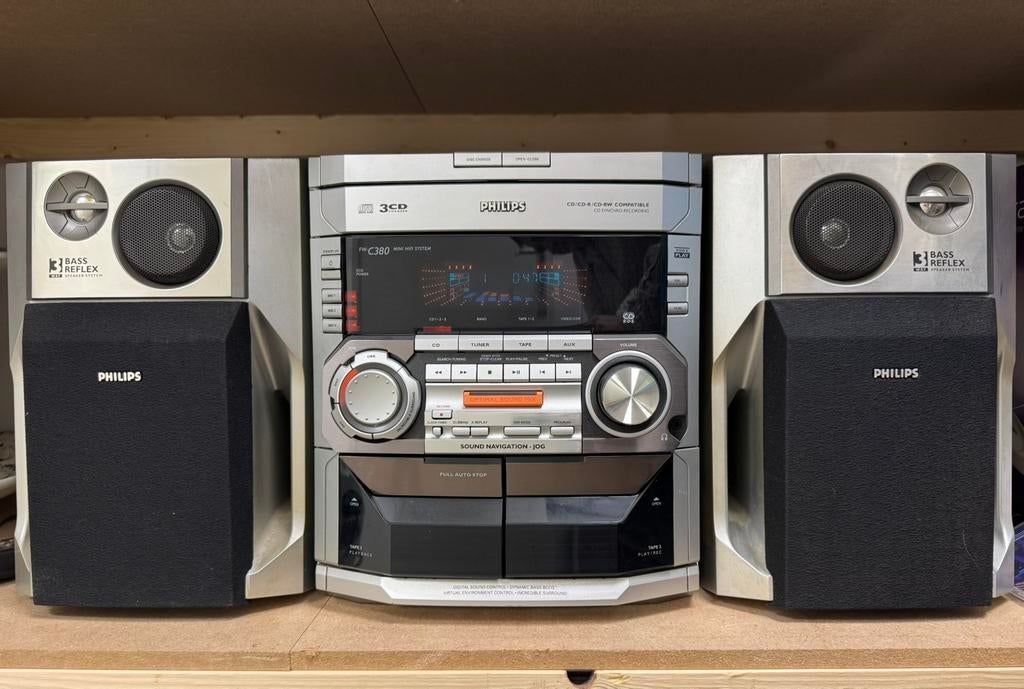 Philips FW-C380 MiniHiFi CD/CD-R/CD-RW, Ophalen, Zo goed als nieuw, Philips