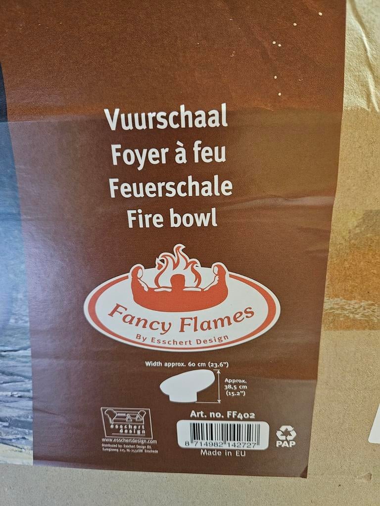 Fancy Flames Vuur schaal - 60 cm, Ophalen, Nieuw