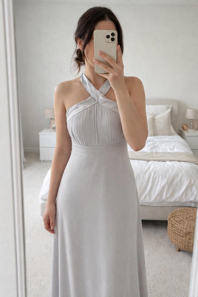 TFNC Bridesmaid Maxi-jurk IJsblauw EU 36, Kleding | Dames, Maat 38/40 (M), Blauw, Ophalen of Verzenden, Zo goed als nieuw