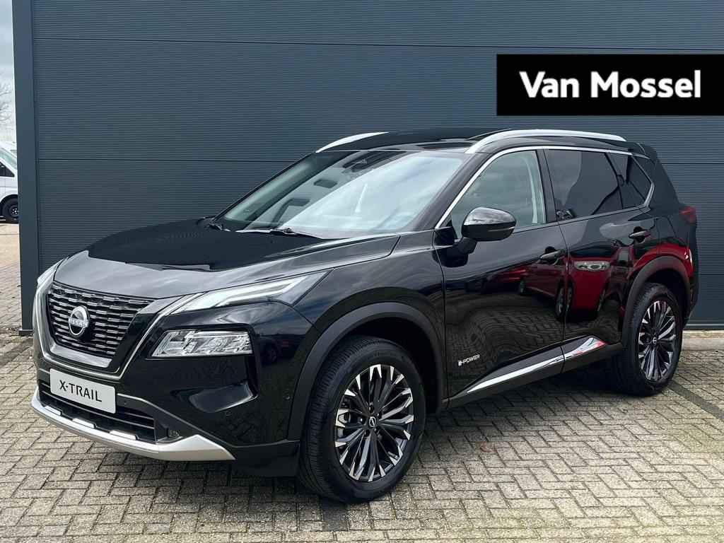 Nissan X-Trail 1.5 e-4orce Tekna Plus 4WD 7 Persoons. 214PK, Auto's, Automaat, 1497 cc, 7 stoelen, Zwart