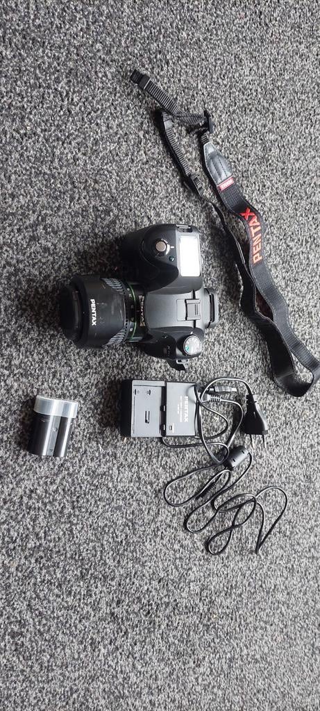 Pentax digitale spiegelreflexcamera met accessoires, Ophalen, Gebruikt, Spiegelreflex, Pentax