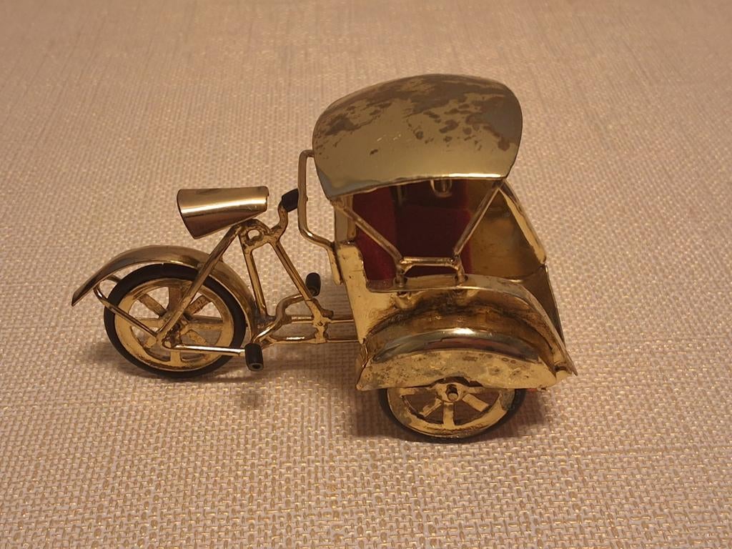 Vintage Messing Riksja Model - Krisna Indonesië, Ophalen of Verzenden, Gebruikt