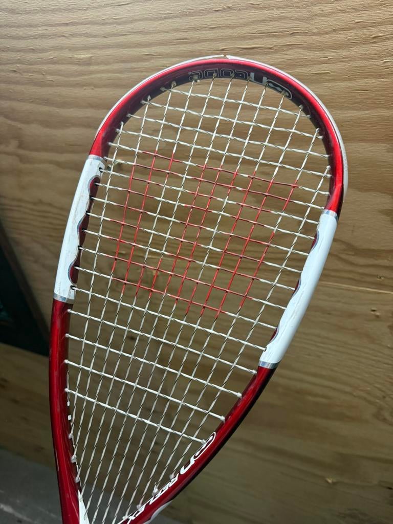 2 squashrackets + 2 hoezen (Head / Wilson), Ophalen, Gebruikt, Racket, Met hoes