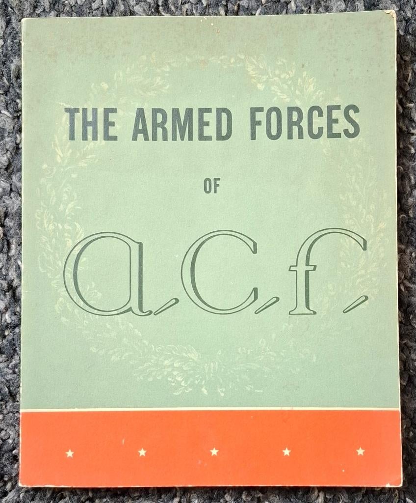 The Armed Forces of A.C.F. Leverancier Amerikaanse leger WO2, Ophalen of Verzenden, Landmacht, Amerika, Boek of Tijdschrift