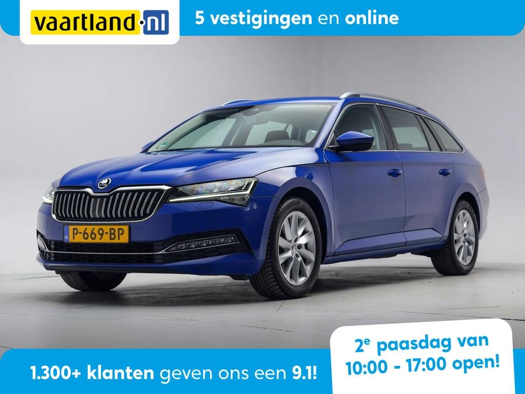 Skoda Superb 1.5 TSI Business Edition Aut. [ Navi Stoelverwa, Automaat, 4 cilinders, 150 pk, Blauw