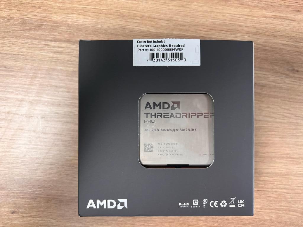 AMD Ryzen Threadripper PRO 7995WX – 96 Cores / 192 Threads, Computers en Software, Processors, Overige, Zo goed als nieuw, AMD Ryzen 7