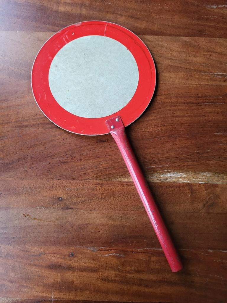 Antiek bord C3, stopbord., Ophalen of Verzenden