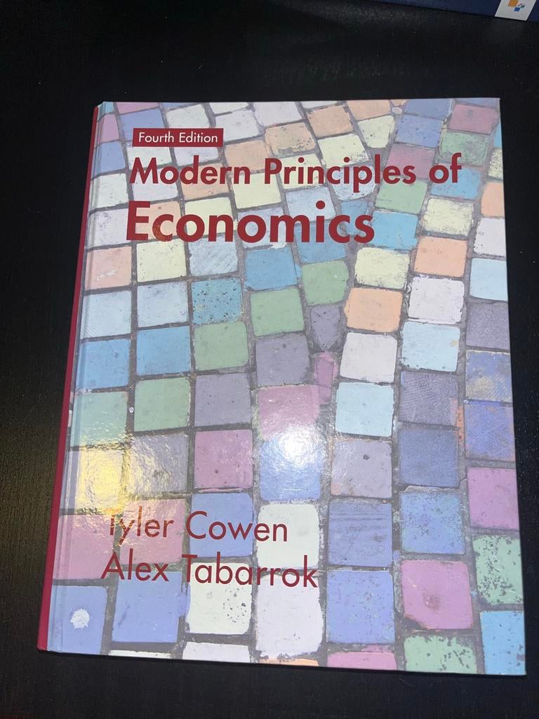 Modern Principles of Economics - Cowen & Tabarrok, Ophalen of Verzenden, Zo goed als nieuw, Economie en Marketing