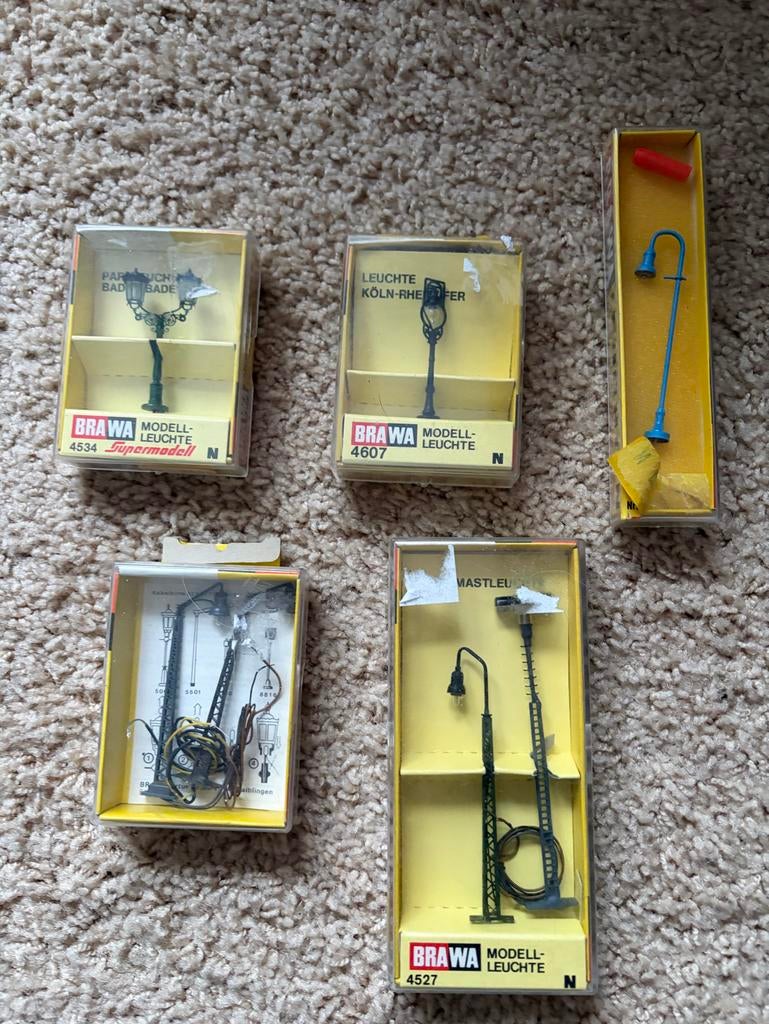 BraWa Modelspoor Verlichting, Hobby en Vrije tijd, Modeltreinen | N-Spoor, Ophalen, Gebruikt, Gelijkstroom, Brug, Tunnel of Gebouw