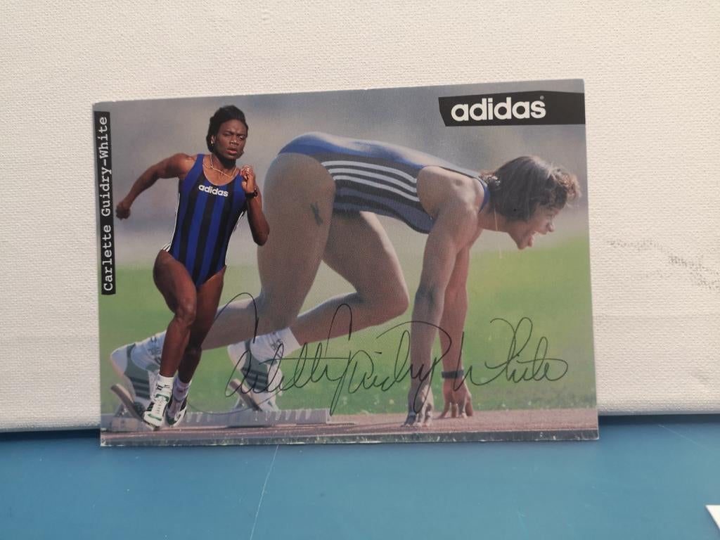 CARLETTE GUIDRY WHITE ATHLETIC USA, Verzenden, Nieuw, Foto of Kaart, Gesigneerd