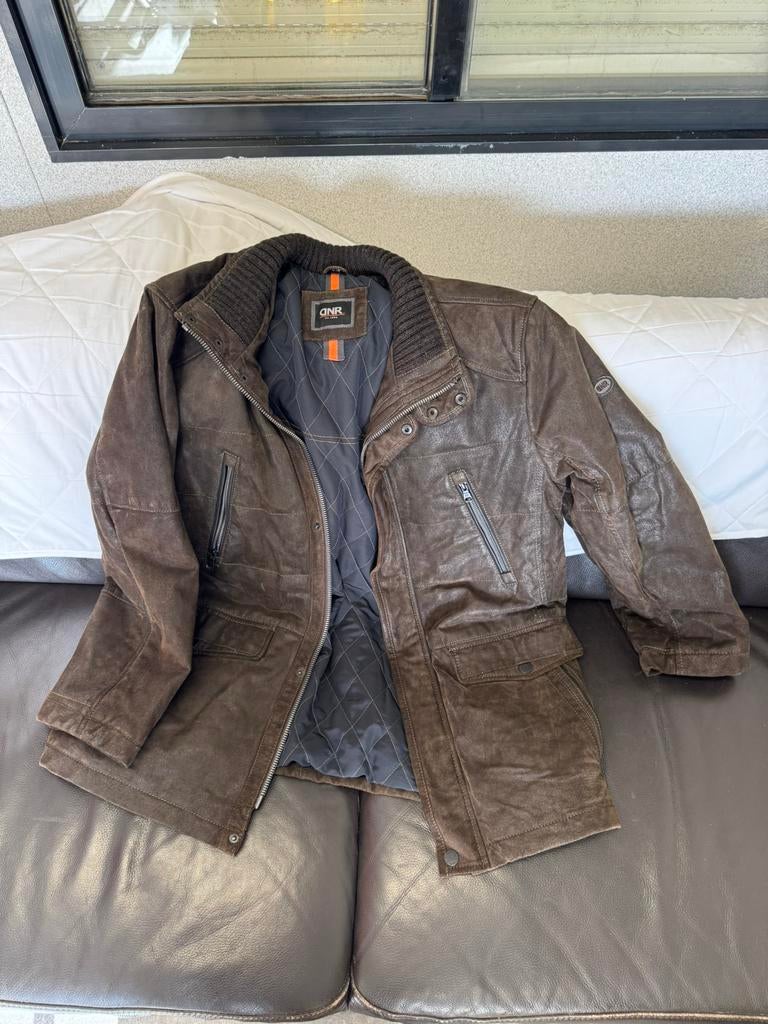 Men’s brown leather jacket., Ophalen of Verzenden, Zo goed als nieuw, Bruin