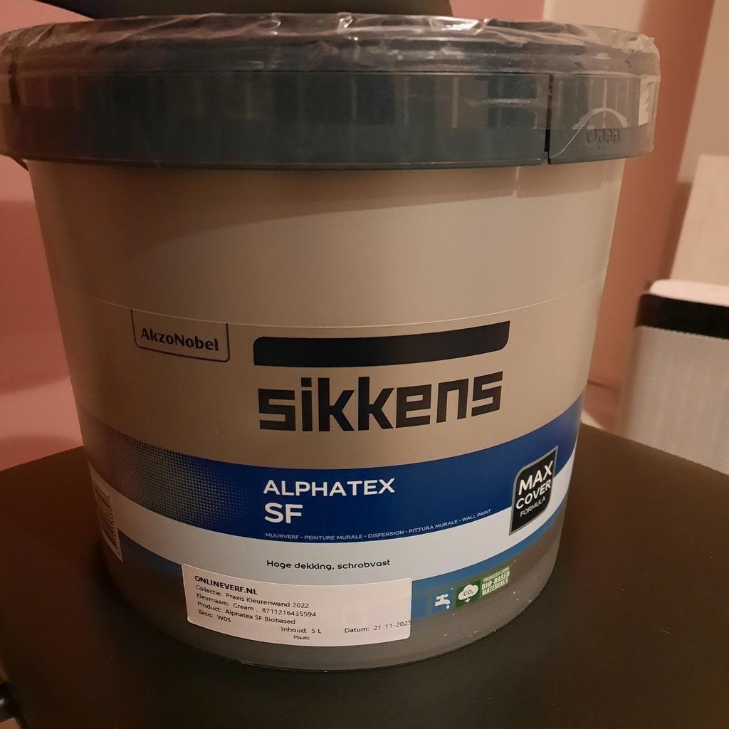 Verf, 5 tot 10 liter, Beige, Nieuw, Ophalen of Verzenden