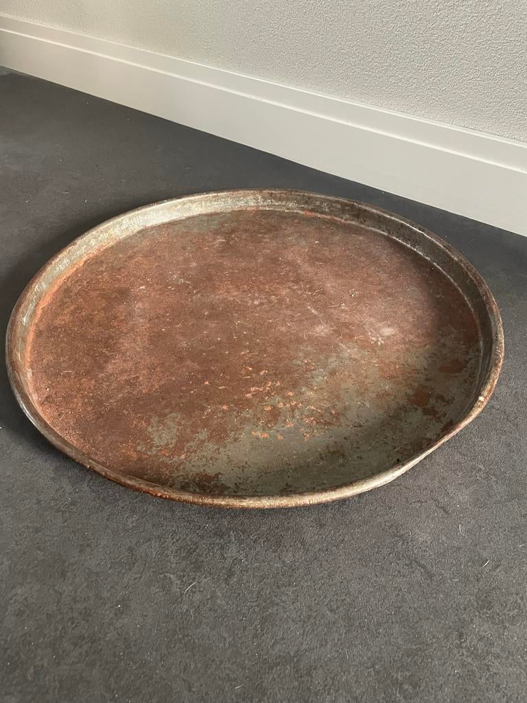 Grote roestkleurige schaal - 54,8 cm, Ophalen