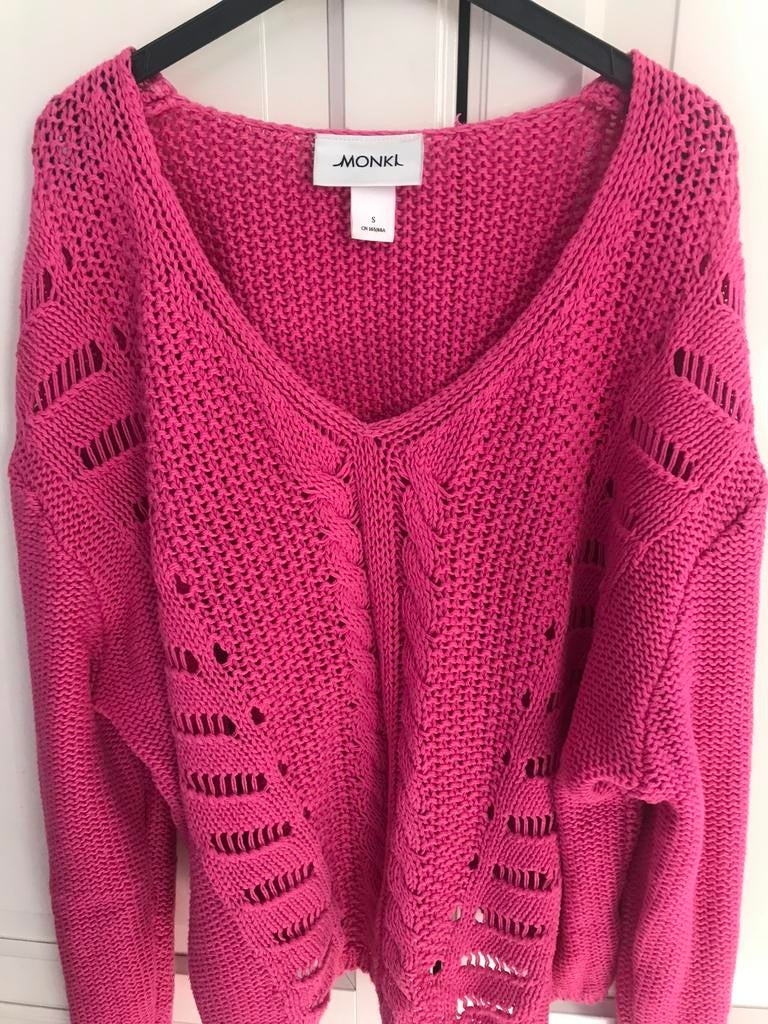 Monki trui S, Verzenden, Zo goed als nieuw, Maat 36 (S), Roze