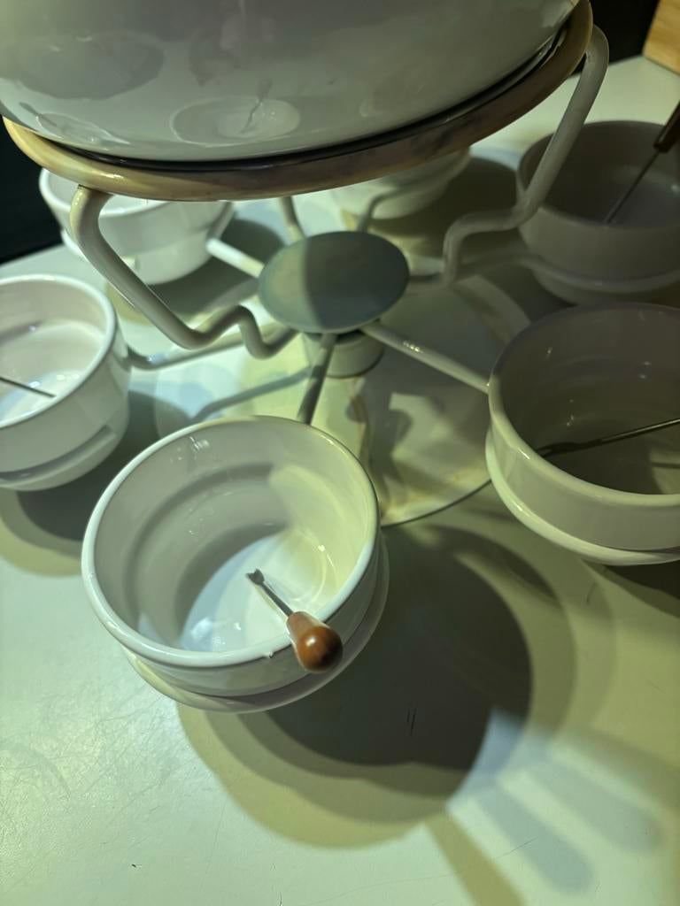 Fonduepan  boska, Ophalen, Zo goed als nieuw, Brander, Fonduepan
