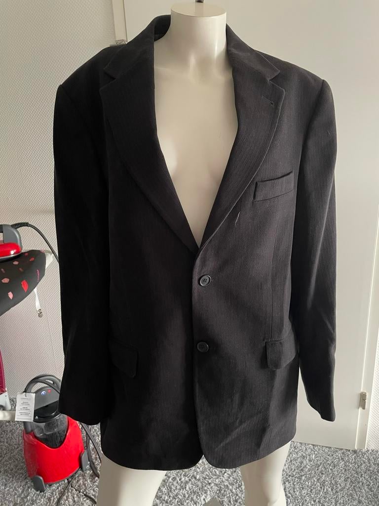 Zwart colbertje met streepjes maat 25. Xl, Kleding | Heren, Kostuums en Colberts, Ophalen of Verzenden, Zo goed als nieuw, Maat 56/58 (XL)