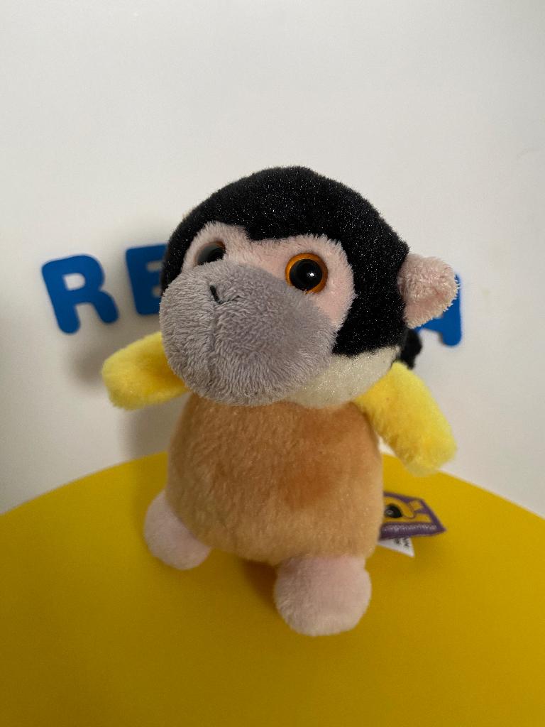 3796 Ravensden aap aapje bruin geel, Ophalen of Verzenden, Zo goed als nieuw, Overige typen