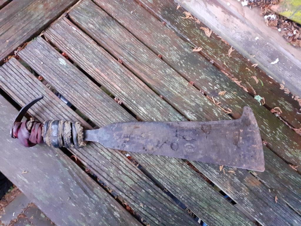 Antieke Klewang / Houwwapen met Merk, Verzamelen, Ophalen of Verzenden, Overige soorten, Overige gebieden