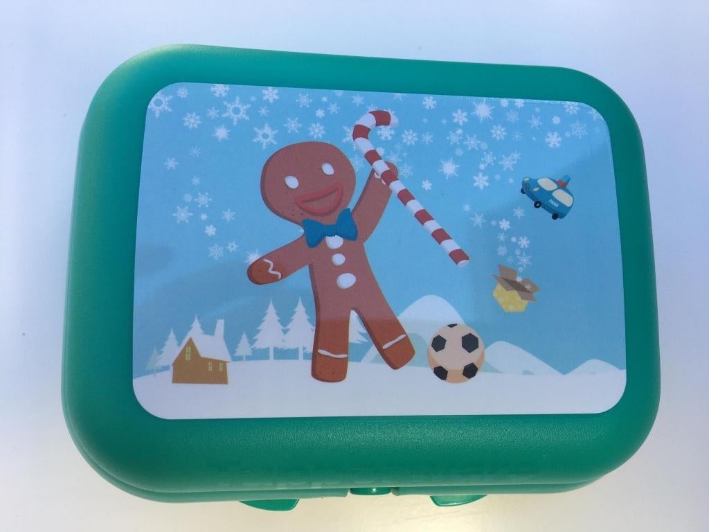 Tupperware Smartclip/Lunchdoosje Turquoise Gingerbread Nieuw, Ophalen of Verzenden, Nieuw, Groen, Beker of Kan