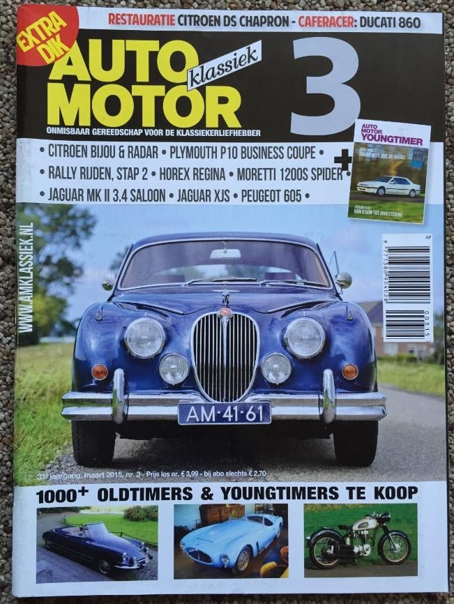 AMK: Jaguar Mk2 en XJS, Citroen Bijou, Radar en DS Chapron, Ophalen of Verzenden, Zo goed als nieuw, Algemeen