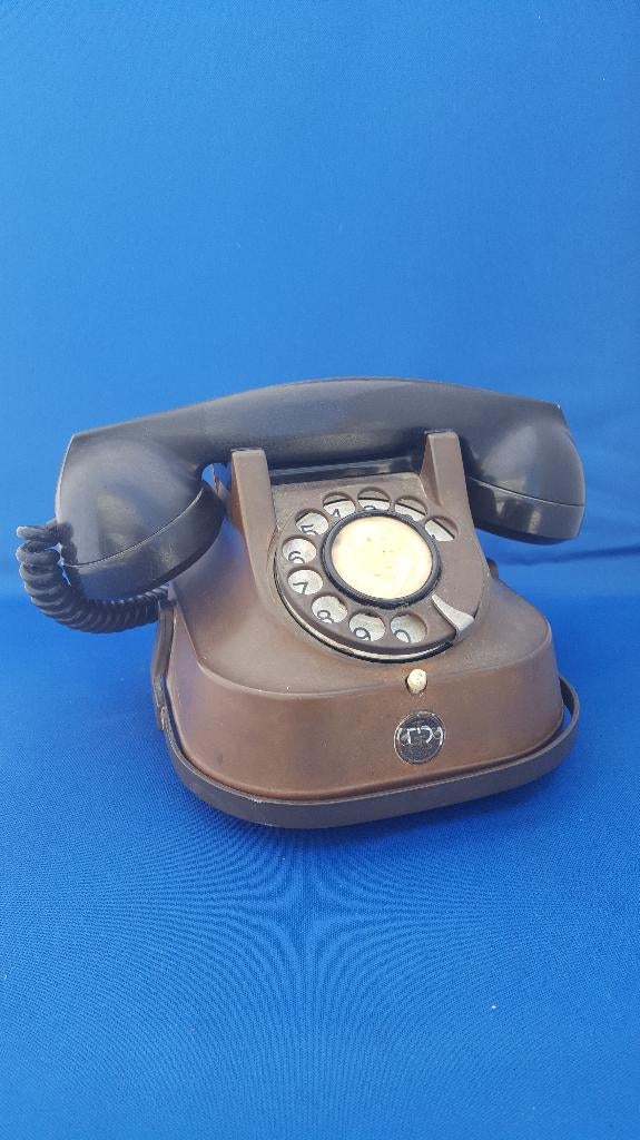 Antieke verkoperde koperen telefoon RTT-56A, vintage. 8A3, Ophalen of Verzenden