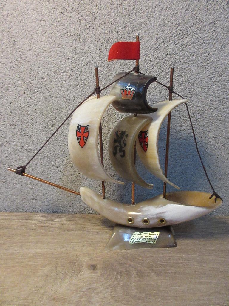 Vintage zeilboot van hoorn driemaster boot, Ophalen of Verzenden, Overige typen