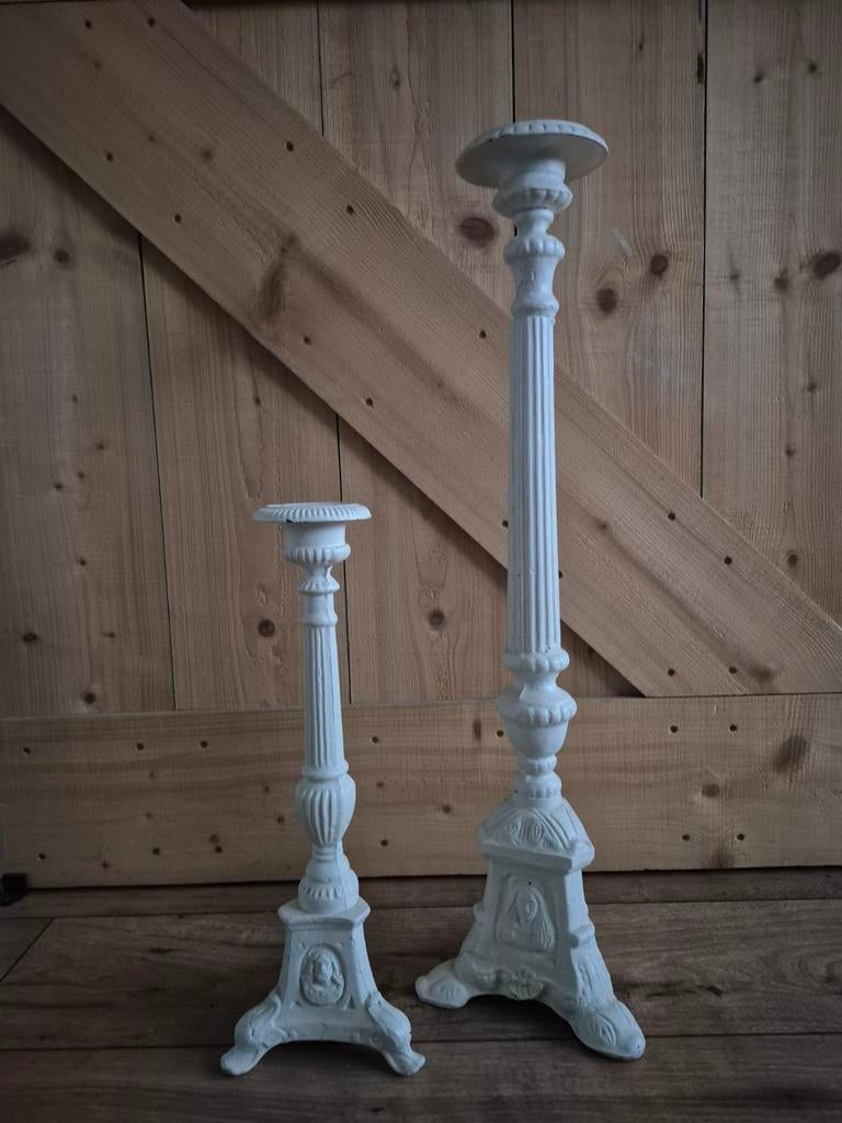 Gietijzeren Kandelaars - Set van 2, Ophalen, Overige materialen