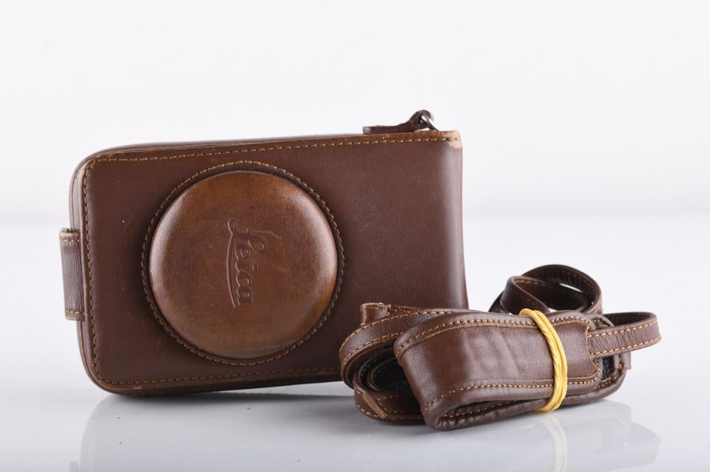Leica d lux 4 leren tas, Ophalen of Verzenden, Zo goed als nieuw, Schoudertas, Overige merken