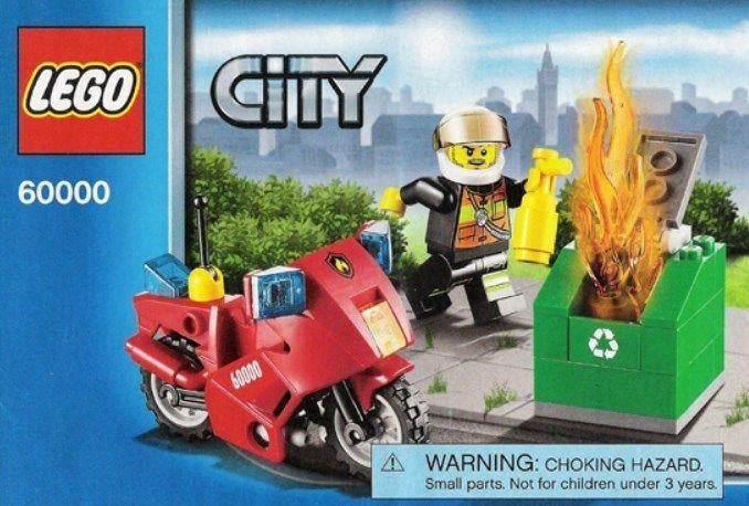 LEGO Fire Motorcycle (60000), Kinderen en Baby's, Speelgoed | Duplo en Lego, Zo goed als nieuw, Ophalen of Verzenden