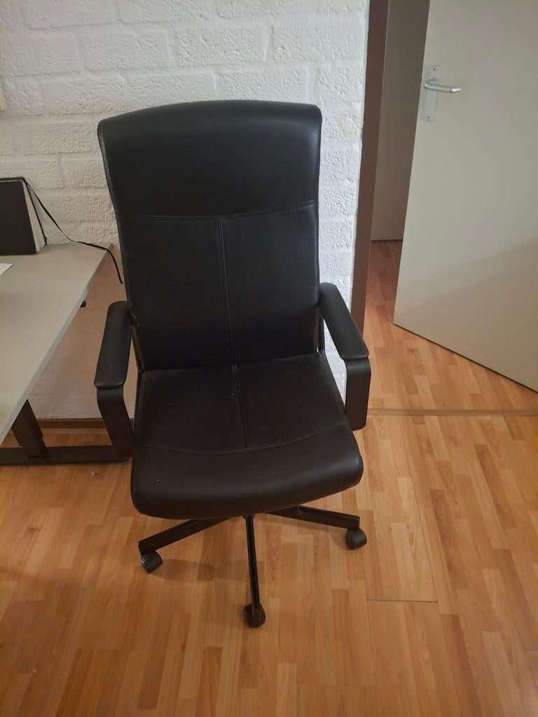 Ikea Millberget bureaustoel - Zwart. Zo goed als nieuw!, Huis en Inrichting, Gebruikt, Zwart, Ophalen of Verzenden, Bureaustoel