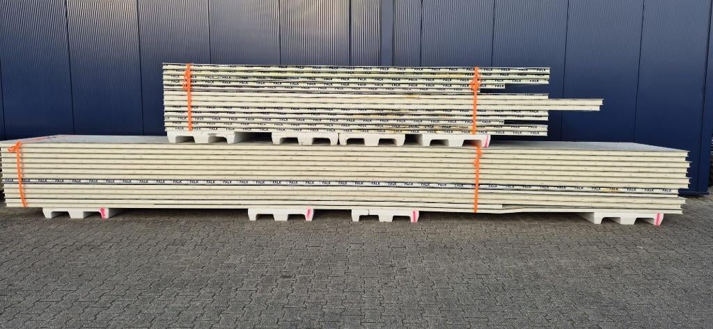 Goedkoop sandwich, gevel, wandpanelen lang 60mm B-keus, Ophalen, Zo goed als nieuw, Overige materialen, 50 tot 100 mm