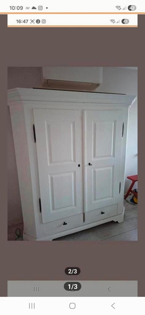 grenen kast., Ophalen, 50 tot 75 cm, 150 tot 200 cm