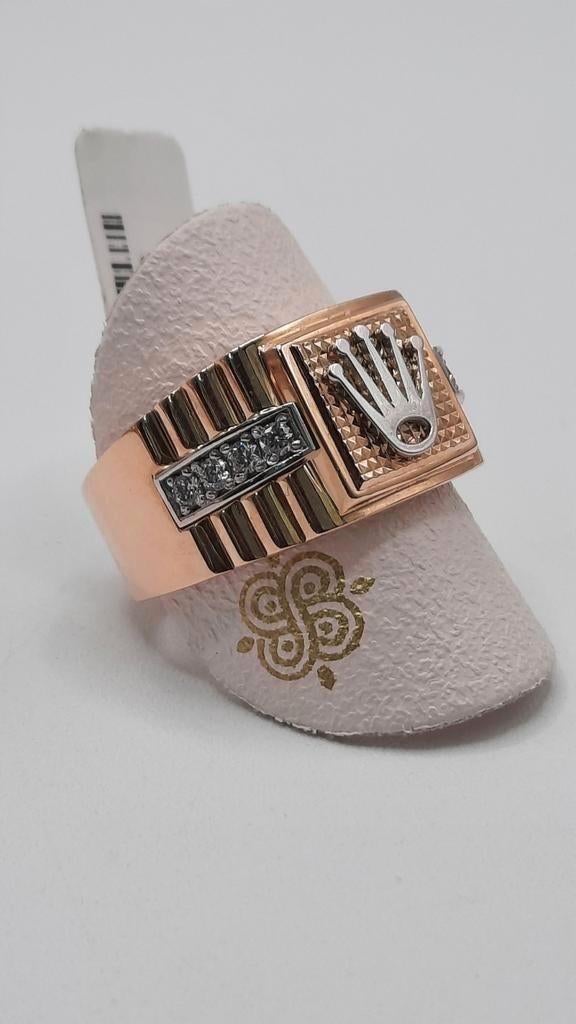 gouden Rolex ring 14kt, Heer, Www.bredajuwelier.nl, Nieuw, Ophalen of Verzenden