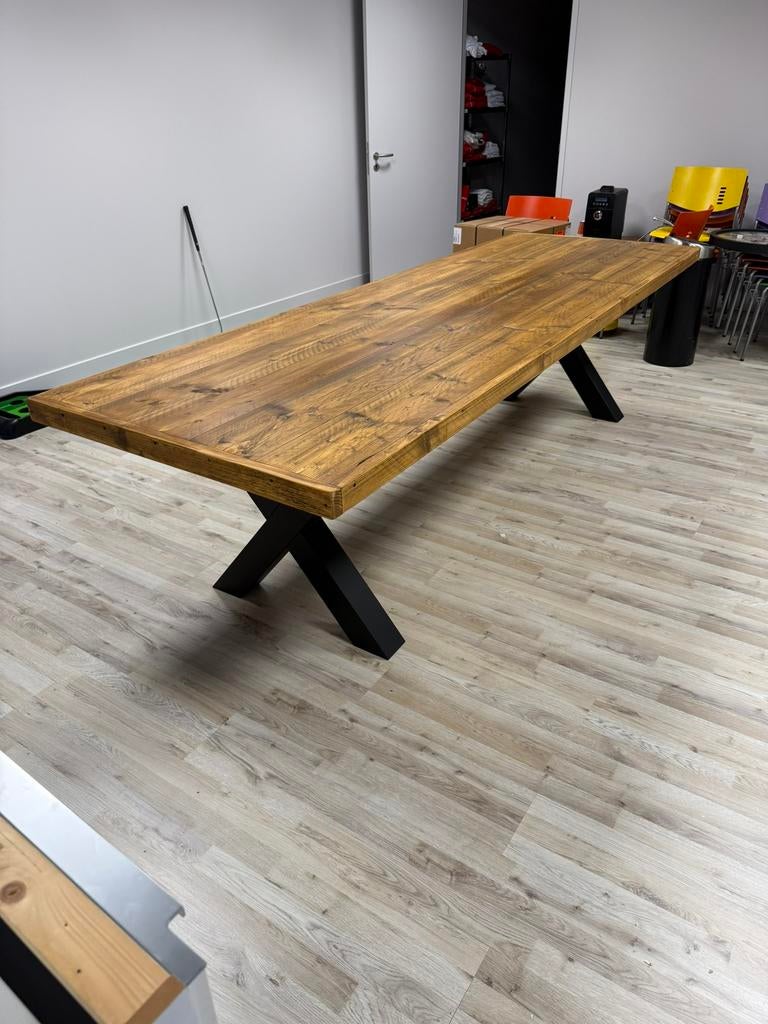 Industriële Steigerhout Eettafel Tafel Vergadertafel Bureau