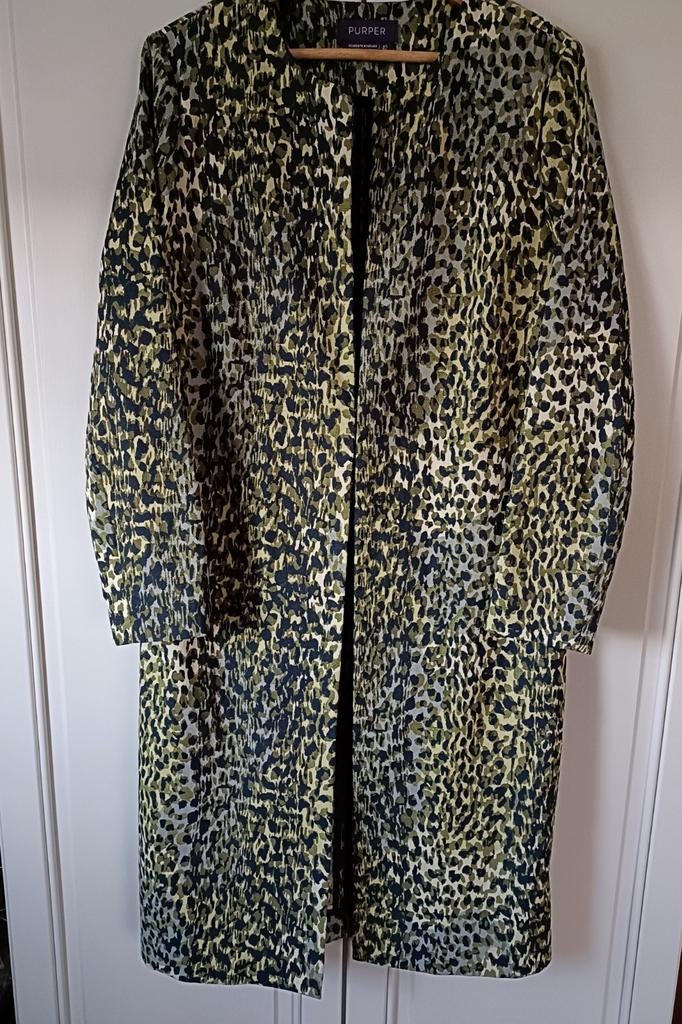 Groene jas, Purper, maat 42, Kleding | Dames, Purper, Maat 42/44 (L), Ophalen of Verzenden, Zo goed als nieuw