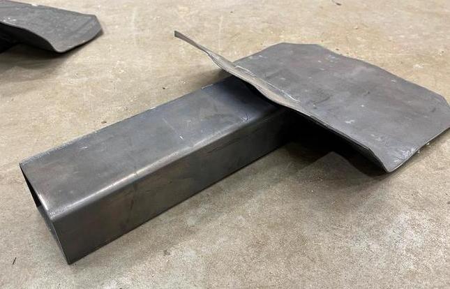 Loden plakplat kiezelbak 60 x 80mm, Overige materialen, Zwart, Overige typen, Nieuw