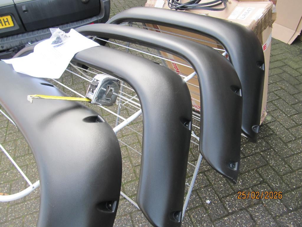 Land Rover Defender spatbordverbreders, Land Rover, Nieuw, Ophalen of Verzenden, Spatbord