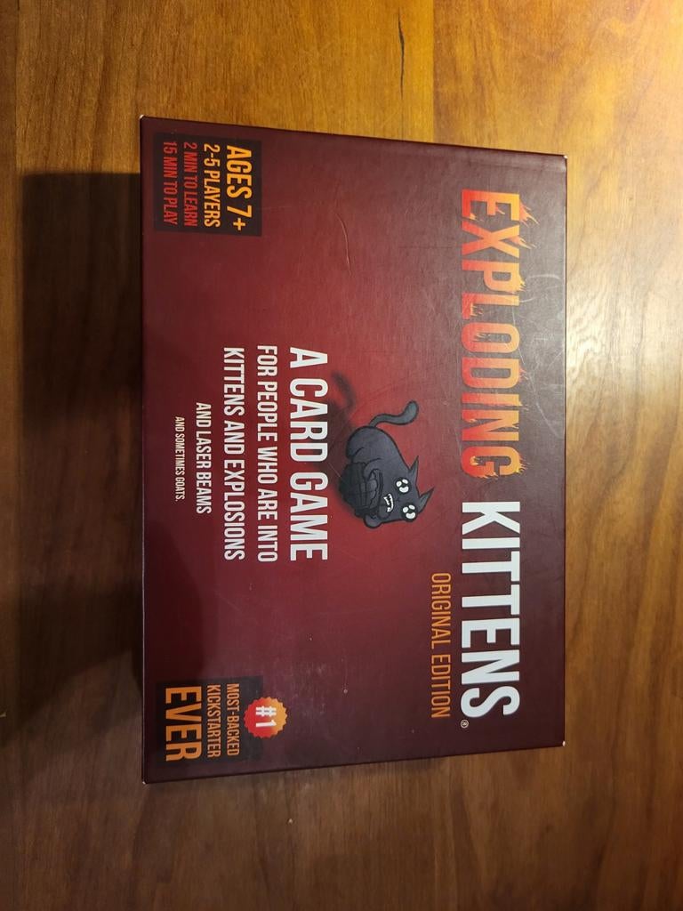 Exploding Kittens Basis Editie (Gebruikt), Vijf spelers of meer, Ophalen of Verzenden, Gebruikt, Exploding Kittens LLC