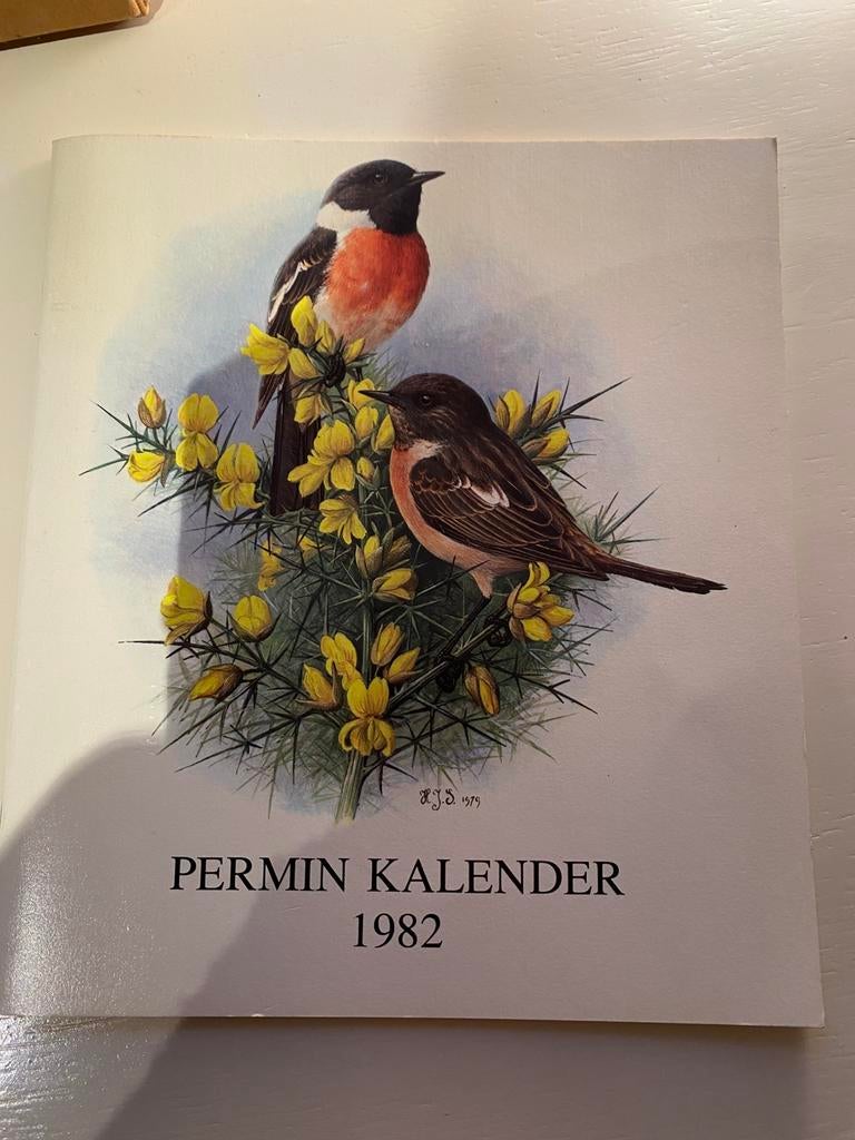 Borduur kalender met vogels, Ophalen of Verzenden, Zo goed als nieuw
