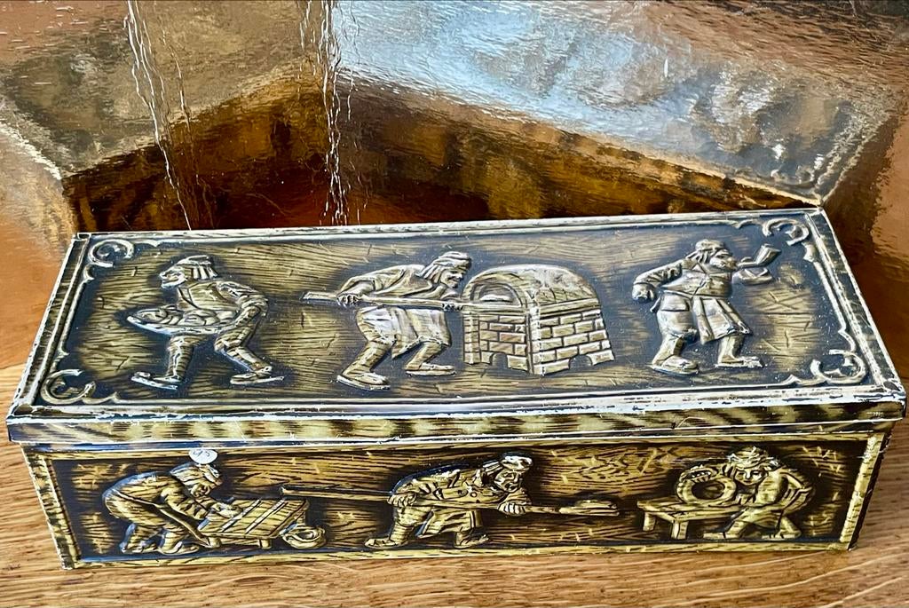 Antieke VICTORA Dordrecht Koektrommel met Bakkerij Gravures, Ophalen of Verzenden, Gebruikt, Overige