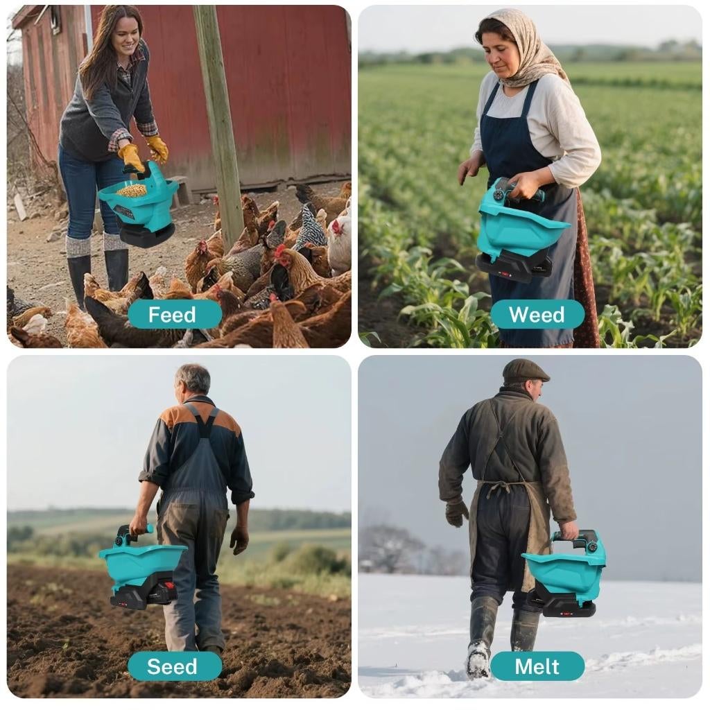 18V Accu Kunstmest strooier  Zoutstrooier en nog meer  44.95