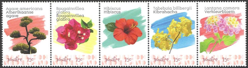 Caribisch Nederland 231 strip v 5 postfris Bonaire 2020, Ophalen of Verzenden, Postfris
