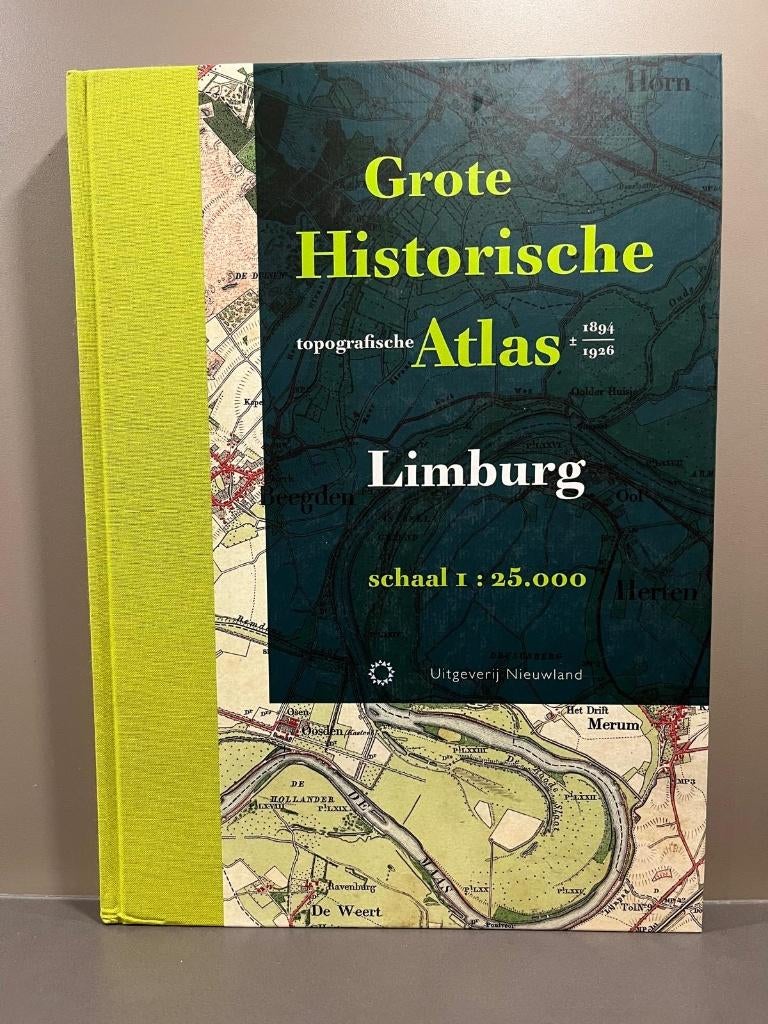 Grote Historische Topografische Atlas Limburg 1905 1:25.000, Boeken, Atlassen en Landkaarten, Overige atlassen, Ophalen of Verzenden
