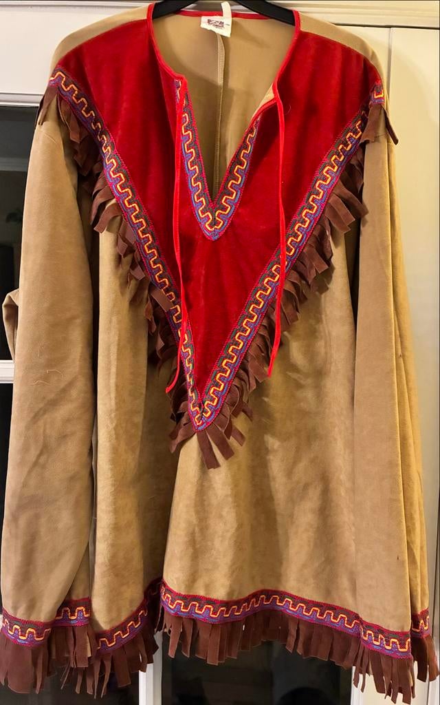 Indianen Kostuum Jasje XL - Perfecte Conditie, Carnaval, Maat 56/58 (XL), Ophalen of Verzenden, Zo goed als nieuw