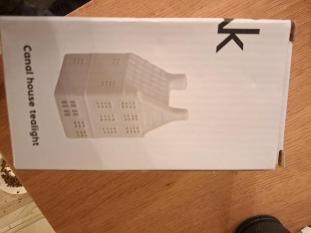 Canal house tealight porselein &Klevering., Ophalen of Verzenden, Nieuw, Porselein, Overige typen