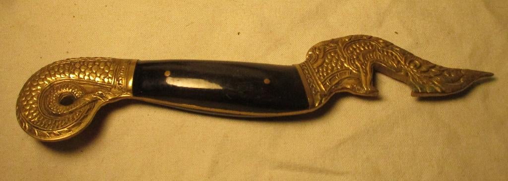 koper brieven opener tevens flesopener Azie, Antiek en Kunst, Verzenden