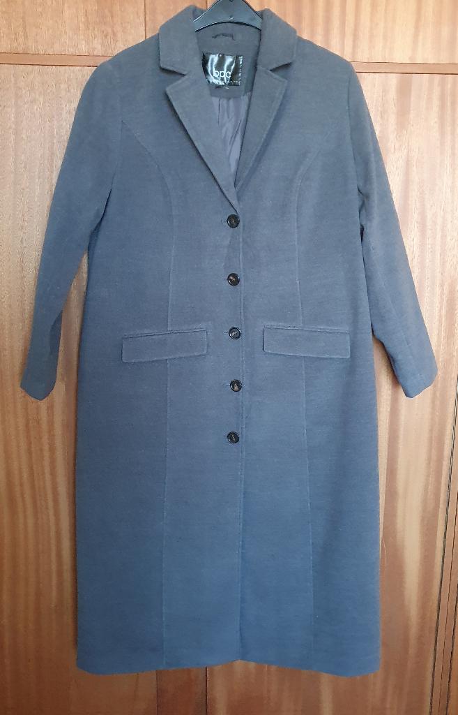 Lange grijze BPC Bonprix mantel jas 46 48 nieuw ongedragen, Bonprix, Maat 46/48 (XL) of groter, Nieuw, Ophalen of Verzenden