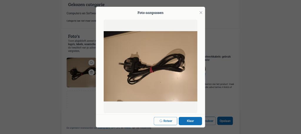 Stroomsnoer apparaatsnoer C7 Engeland stekker, Ophalen of Verzenden, Nieuw