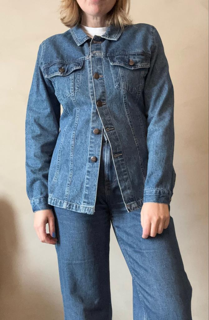 Vintage Denim Spijkerjasje - Maat 38, Maat 38/40 (M), Blauw, Ophalen of Verzenden, Zo goed als nieuw
