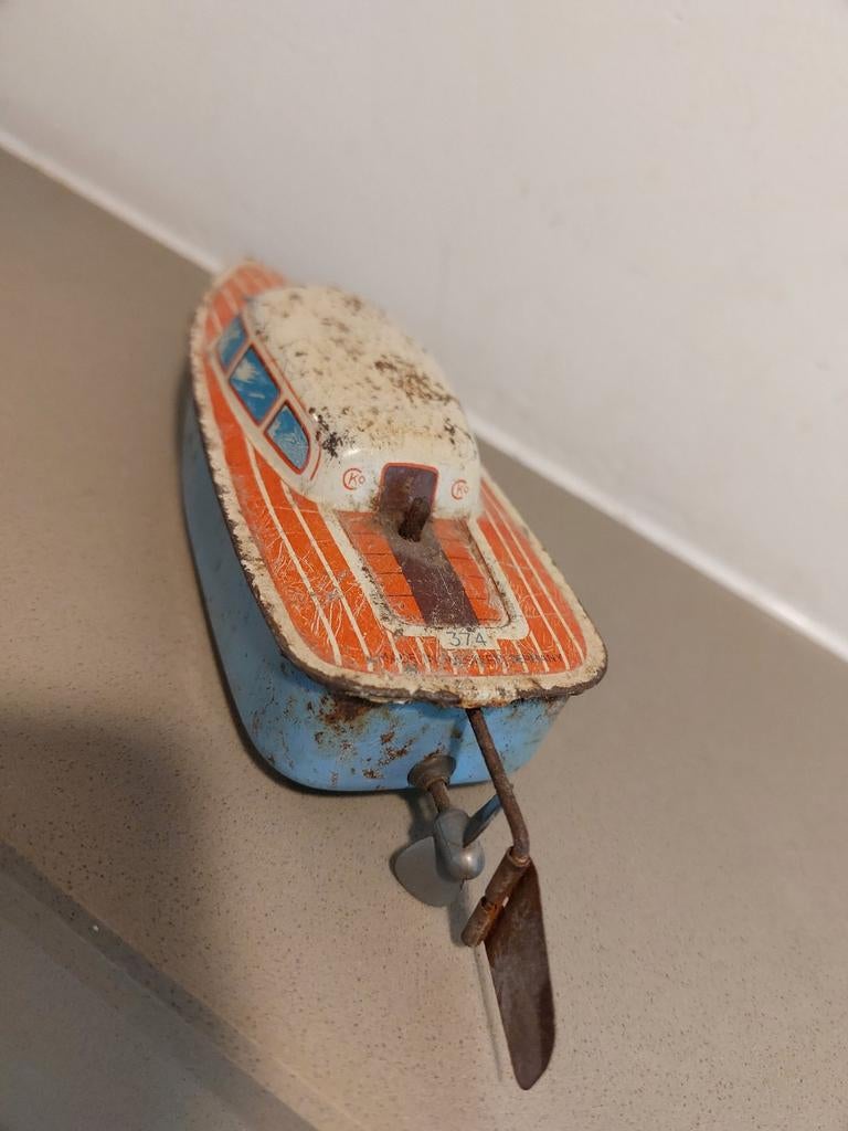 CKO (Kellermann) litho opwindboot – vintage blikken, Ophalen of Verzenden